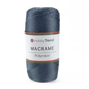 Пряжа Macrame №4/Макраме №4, сіро-синій 2002/236, Hobby Trend 5519 фото