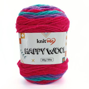 HAPPY WOOL/ХЕППИ ВУЛ, бирюзовый-сиреневый-розовый HW14 1151 фото