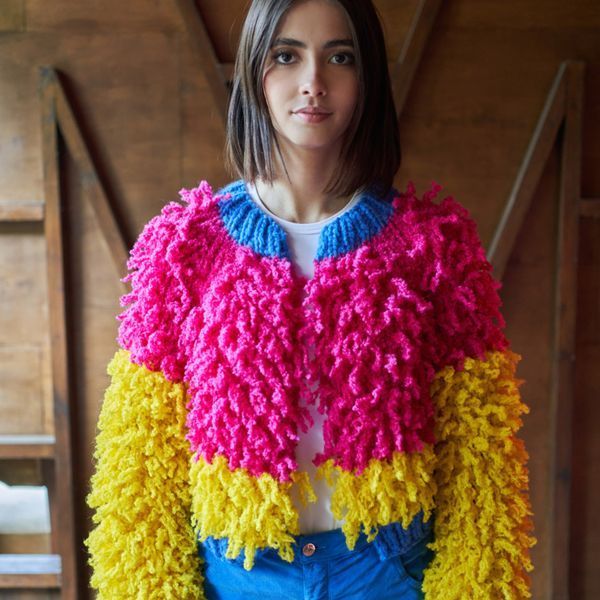 Teddy B Yarn, raspberry 13, Laines du Nord