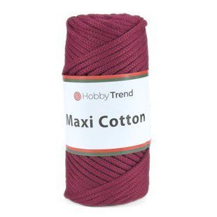 Пряжа Maxi Cotton/Максі Котон, бордовий 1005/110, Hobby Trend 5944 фото