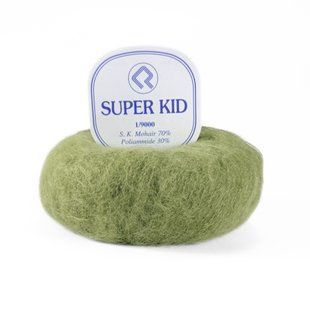 Пряжа Super Kid Mohair/Супер Кід Мохер, оливковий 2436 Campolmi 5663 фото