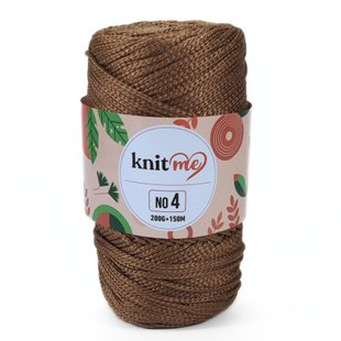 Пряжа Makrome No 4/Макроме №4, світло-коричневий PP0178, Knit Me 1011 фото