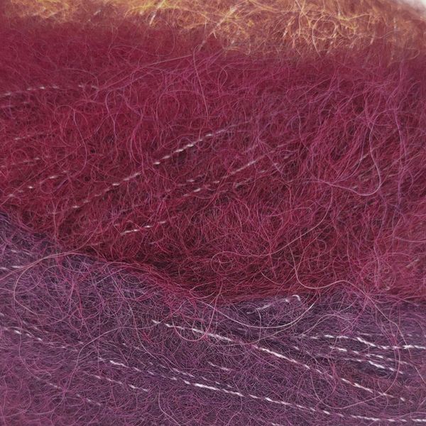 Пряжа Poema Alpaca/Поэма Альпака, бордовый-красный-оранжевый-желтый мультиколор 102, Laines du Nord, Laines du Nord 4923 фото