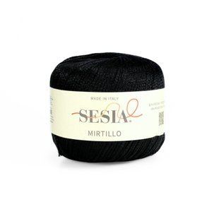Mirtillo Yarn, black 0067, Sesia