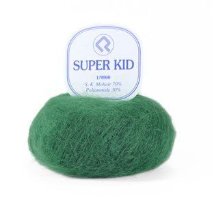 Пряжа Super Kid Mohair/Супер Кід Мохер, зелений 2441 Campolmi 5667 фото