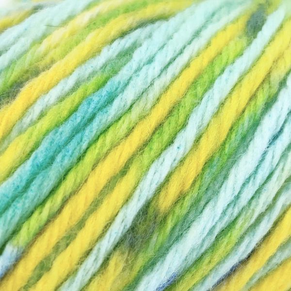 Пряжа Baby Cashmere/Бебі Кашемір, блакитний-жовтий-салатовий ВС008, Etrofil 185 фото