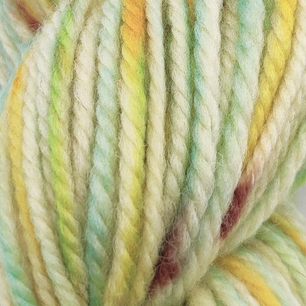 Пряжа Vintage Organic Hand Paint/Вінтаж Органік Хенд Пеінт, салатовий-жовтий-блакитний Mojito SE712, Etrofil 76 фото