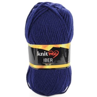 Пряжа Iber/Ібер, синій KI10, Knit Me 857 фото