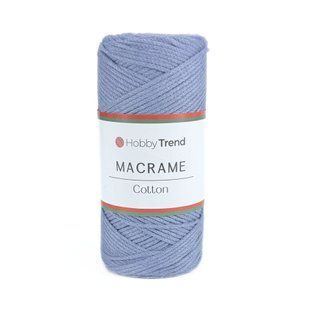 Пряжа Cotton Macrame/Котон Макраме, пильный-голубой 1001/235, Hobby Trend 5625 фото