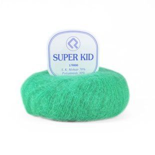 Пряжа Super Kid Mohair/Супер Кід Мохер, яскравий зелений 2442 Campolmi 5668 фото
