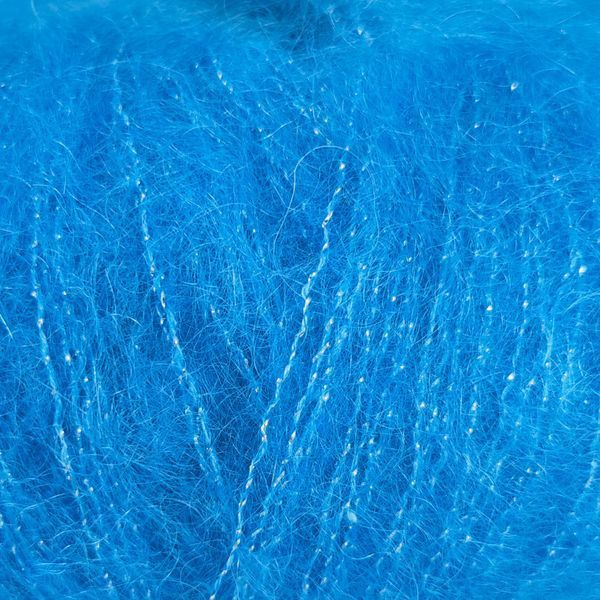 Пряжа Silk Mohair Lux/Силк Мохер Люкс, насыщенный голубой 9376, Lana Gatto 5276 фото