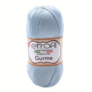 Пряжа Gurme/Гурме, блакитна крига 75060, Etrofil 420 фото