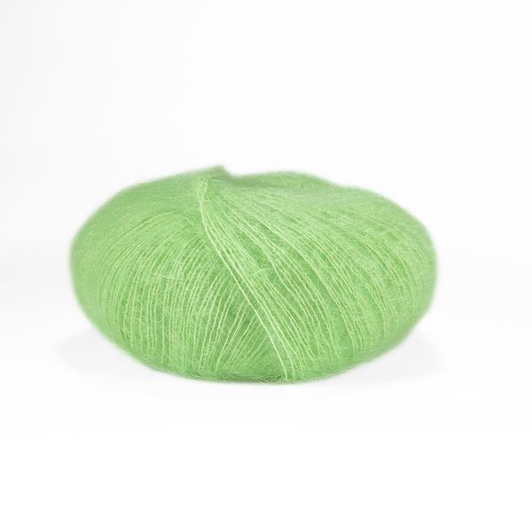 Пряжа Silk Mohair/Силк Мохер, лайм неон A1783, Lana Gatto 5096 фото
