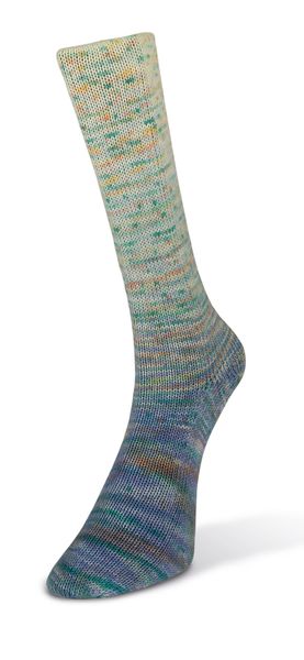 Пряжа Paint Gradient Sock/Пейнт Градієнт Сок, блакитно-зелений мультіколор 16, Laines du Nord 2366 фото