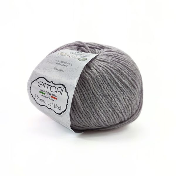 ПРЯЖА BAMBINO LUX WOOL/БАМБІНО ЛЮКС ВУЛ, світло-сірий 70086 243 фото