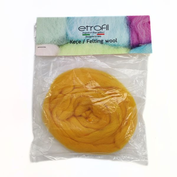 ПРЯЖА CECE FELTING WOOL/КЕСЕ ФЕЛТІНГ ВУЛ, жовтий 72047 95 фото