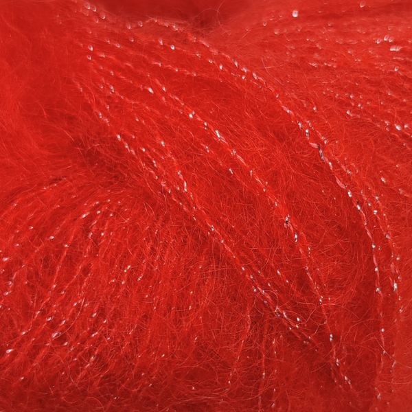 Пряжа Silk Mohair Lux/Сілк Мохер Люкс, червоний 6024, Lana Gatto 1563 фото