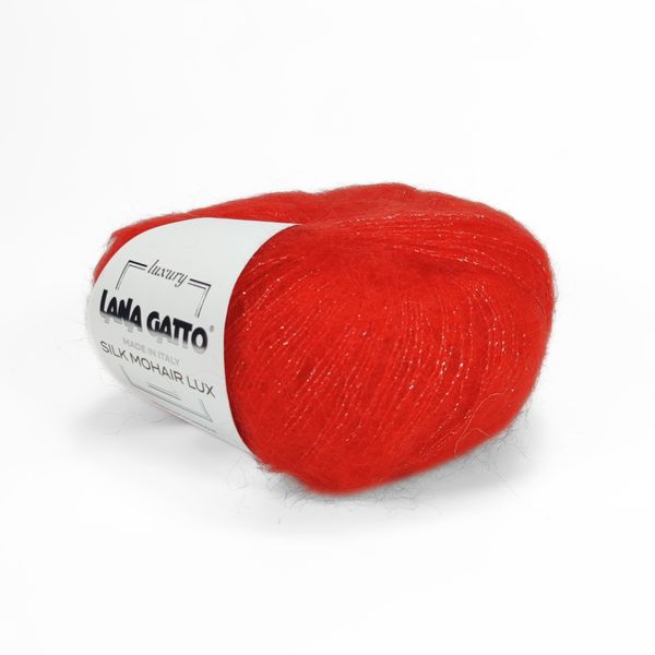 Пряжа Silk Mohair Lux/Силк Мохер Люкс, красный 6024, Lana Gatto 1563 фото