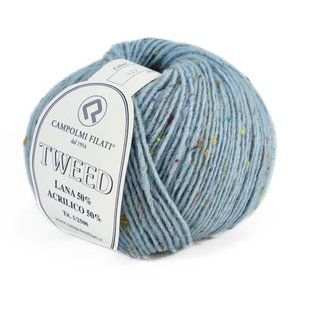 Пряжа Tweed/Твід, блакитна крига 429, Campolmi 1818 фото