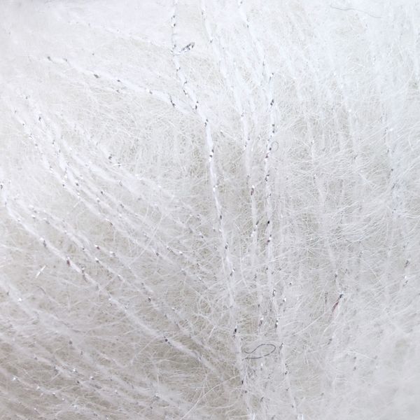 Пряжа Silk Mohair Lux/Сілк Мохер Люкс, білий 6027, Lana Gatto 1564 фото