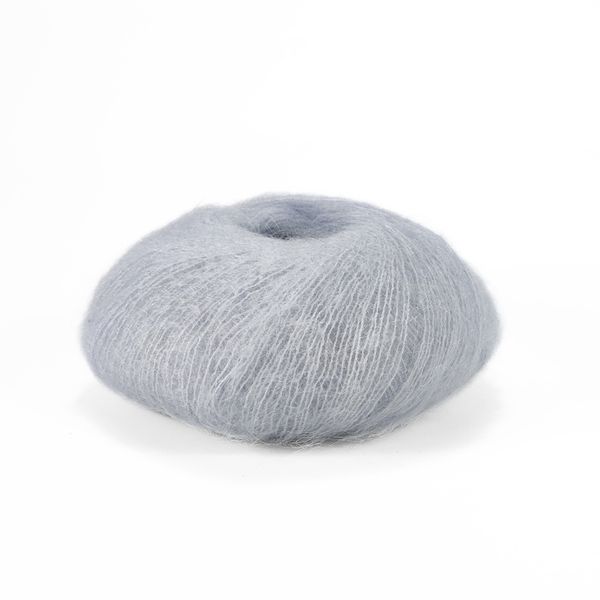 Пряжа Silk Mohair/Силк Мохер, голубой мел 6033, Lana Gatto 3736 фото