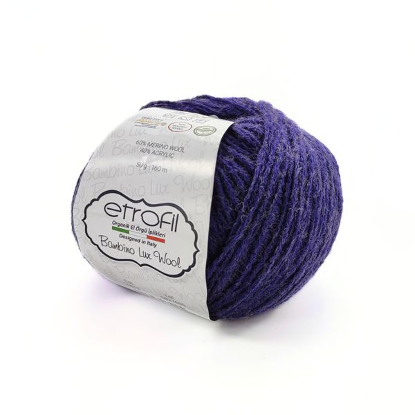 ПРЯЖА BAMBINO LUX WOOL/БАМБИНО ЛЮКС ВУЛ, фиолетовый 70615 248 фото