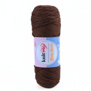 Пряжа Baby Smile/Бебі Смайл, коричневий KSN072, Knit Me 790 фото