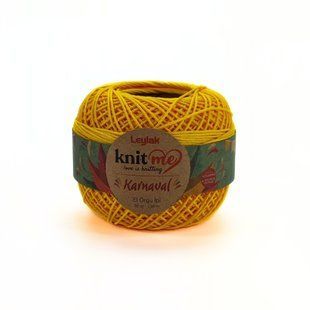 Пряжа Karnaval/Карнавал, яскраво-жовтий 00506, Knit Me 706 фото