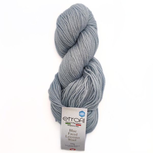 ПРЯЖА BLUE FACED LEICESTER WOOL/БЛЮ ФЭЙС ЛЕЙСТЕР ВУЛ, серо-голубой Pale Grey 75180 26 фото