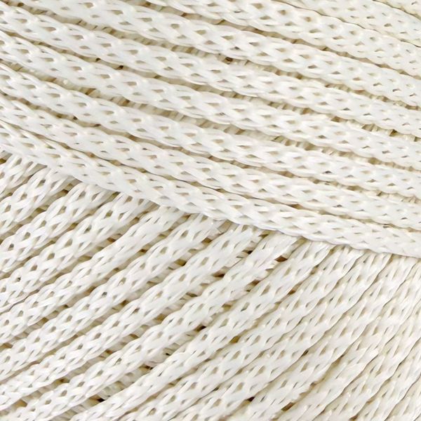 Пряжа Macrame №4/Макраме №4, ванільний 2002/017, Hobby Trend 5534 фото