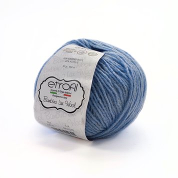 ПРЯЖА BAMBINO LUX WOOL/БАМБИНО ЛЮКС ВУЛ, голубой 70516 255 фото