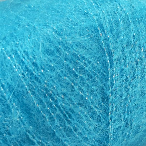 Пряжа Silk Mohair Lux/Силк Мохер Люкс, голубовато-бирюзовый 30485, Lana Gatto 1575 фото