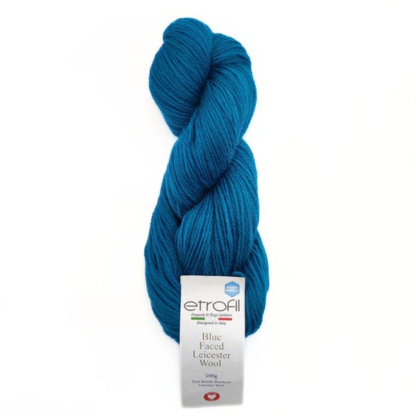 ПРЯЖА BLUE FACED LEICESTER WOOL/БЛЮ ФЭЙС ЛЕЙСТЕР ВУЛ, глубокий океан Deep Ocean 75178 28 фото