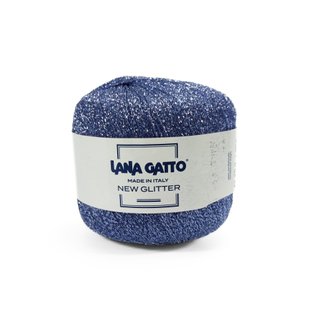 Пряжа New Glitter/Нью Гліттер, блакитний 8590, Lana Gatto 1526 фото