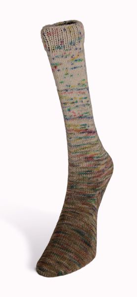 Пряжа Paint Gradient Sock/Пейнт Градиент Сок, болотно-сливочный мультиколор 22, Laines du Nord 3917 фото