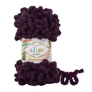 Пряжа Alize Puffy/Ализе Пуффи, чернильный 986 4960 фото
