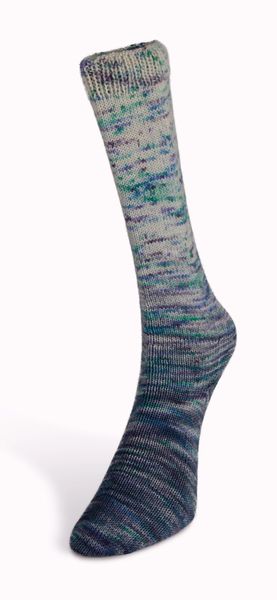 Пряжа Paint Gradient Sock/Пейнт Градиент Сок, сине-белый мультиколор 23, Laines du Nord 3918 фото