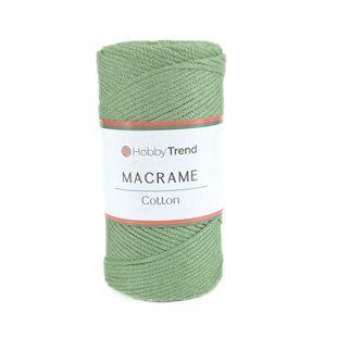 Пряжа Cotton Macrame/Котон Макраме, зелений 1001/171, Hobby Trend 5643 фото