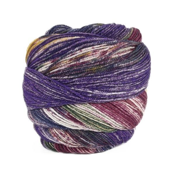 Carnival Sock Yarn, grey-khaki-purple-beetroot multicolour 4, Laines du Nord